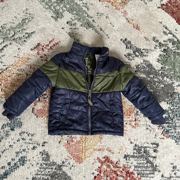 GUESS Color Block Puffer Winter Coat Jacket Baby Toddler Boy 24 Months - Picture 12 of 12
